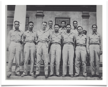 Ed writes: "Most of my Senior Staff. only my G-2 Col. Bonoan, was missing in picture. He was ambushed and killed during our withdrawal from the Headquarters on Mt. Balagbag, a great loss."